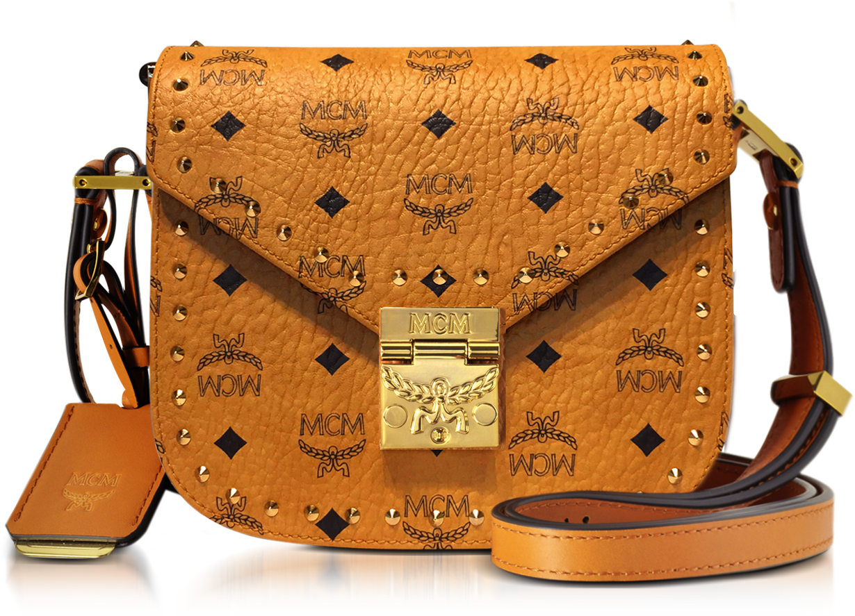 MCM $675 Studded Leather MILLIE Medium Crossbody bag MYZ9AME16BC001