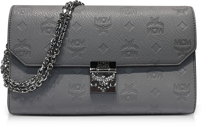 Medium Dove Millie Monogrammed Leather Flap Crossbody Bag - MCM / GV[G