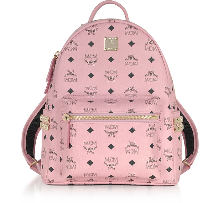 MCM Soft Pink Small Stark Backpack at FORZIERI
