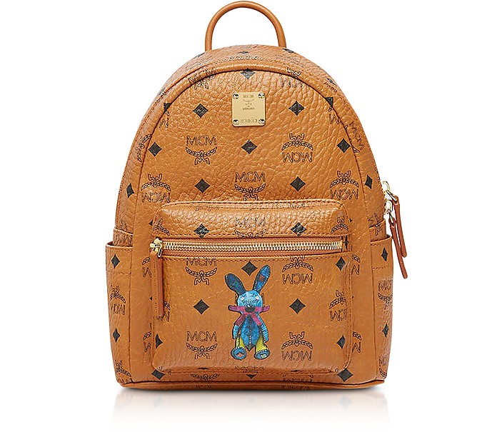 Cognac Rabbit Mini Backpack - MCM / GV[G