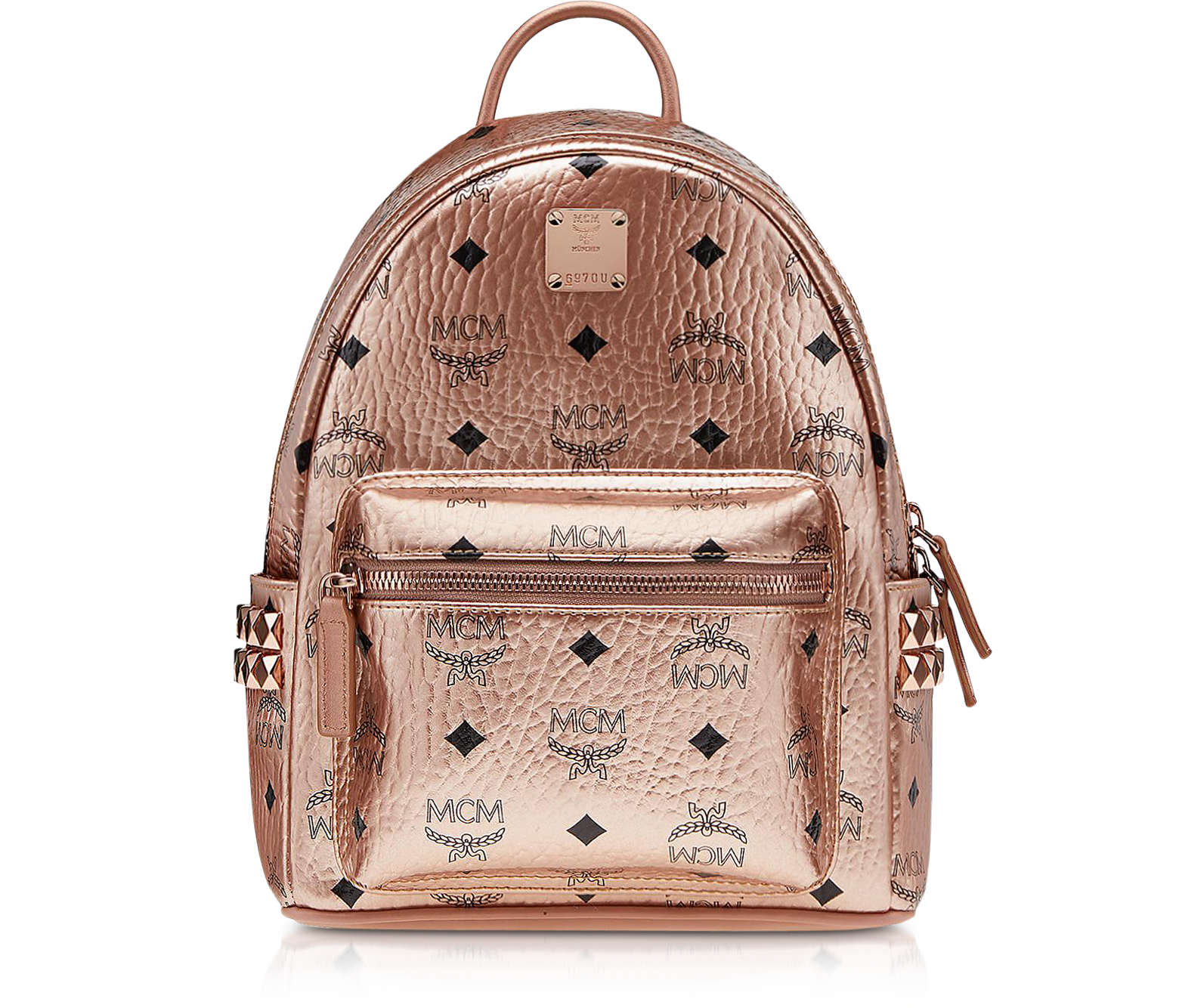 Mcm Small Stark Backpack - Brown