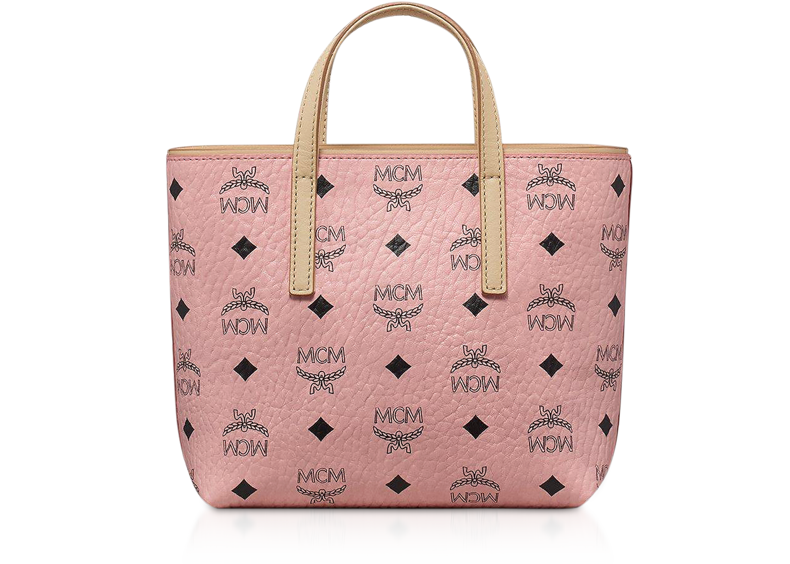 MCM Handbag White w/ Pink Bow – Couture Collection Closet