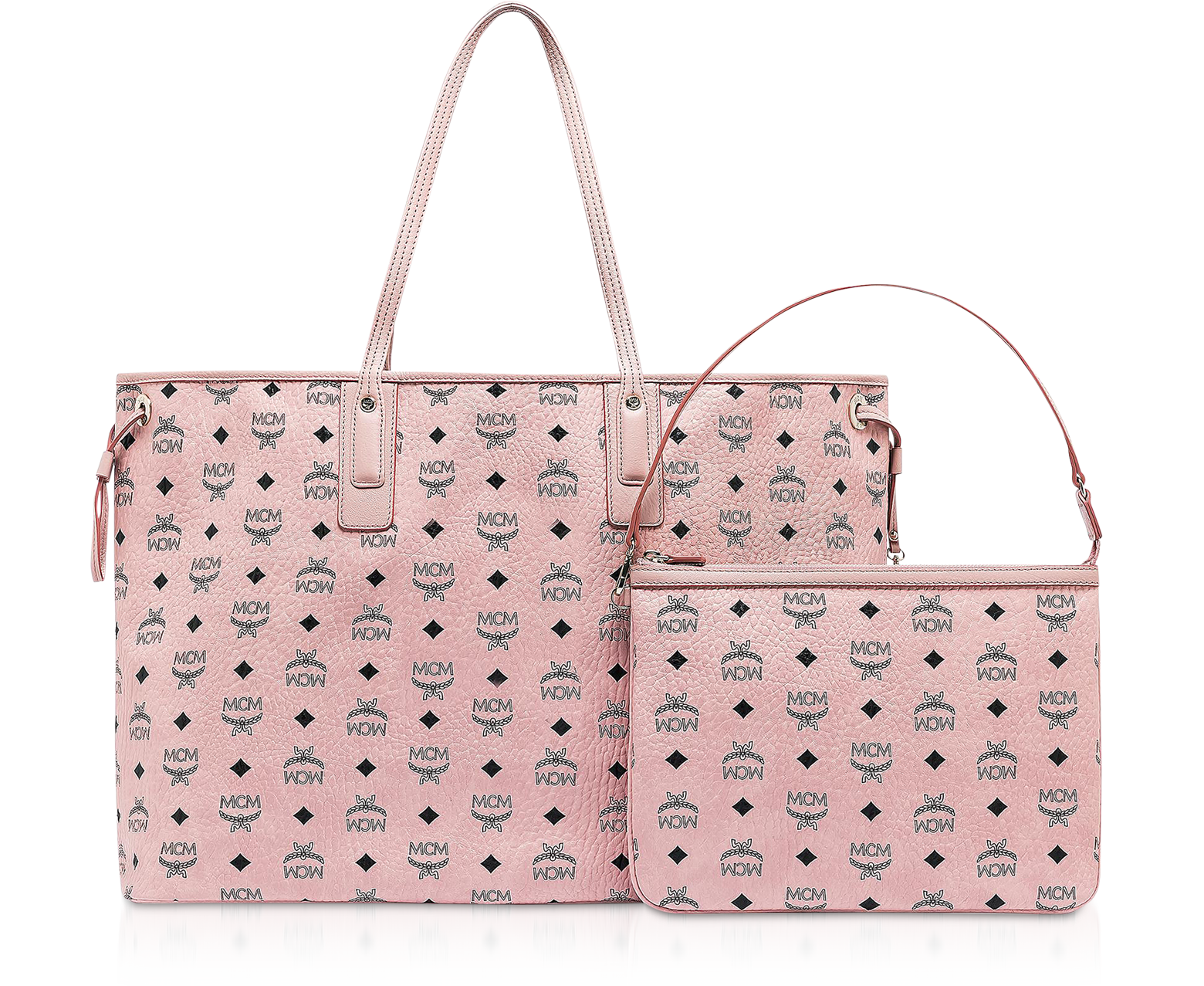 MCM, Bags, Mcm Reversible Liz Shopper Soft Pink Tote Bag