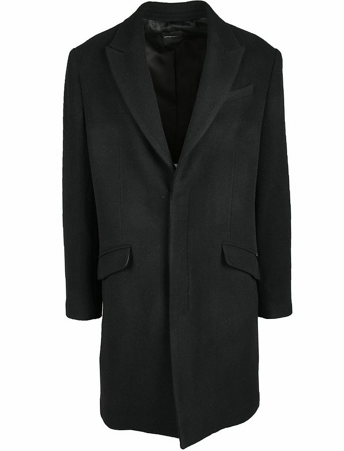Men's Black Coat - Costume National Contemporary