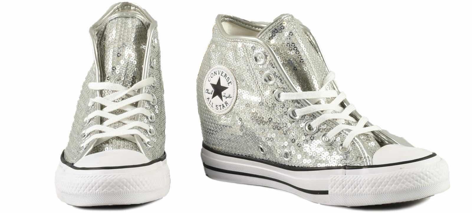 Converse Limited Edition Women's Silver Sneakers 35.5 IT/EU at