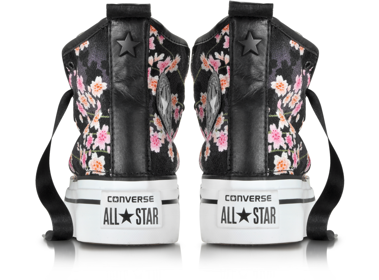 All Star Sneaker Nere a Fiori con Zeppa Converse Limited Edition 9.5 (41  EU) su FORZIERI