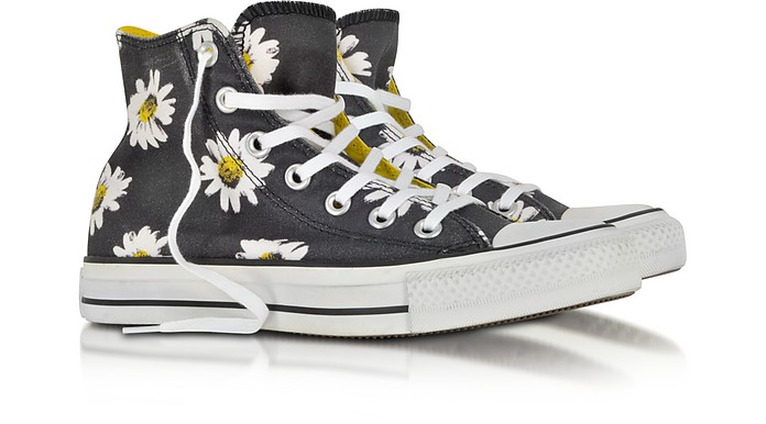 Converse Limited Edition Chuck Taylor All Star Black and Citrus Daisy ...