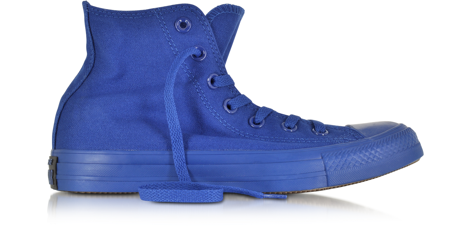 Converse Limited Edition All Star Hi Canvas Roadtrip Blue Monochrome  Sneaker 3.5 (5.5 WOMENS US | 3.5 UK | 36 EU) at FORZIERI