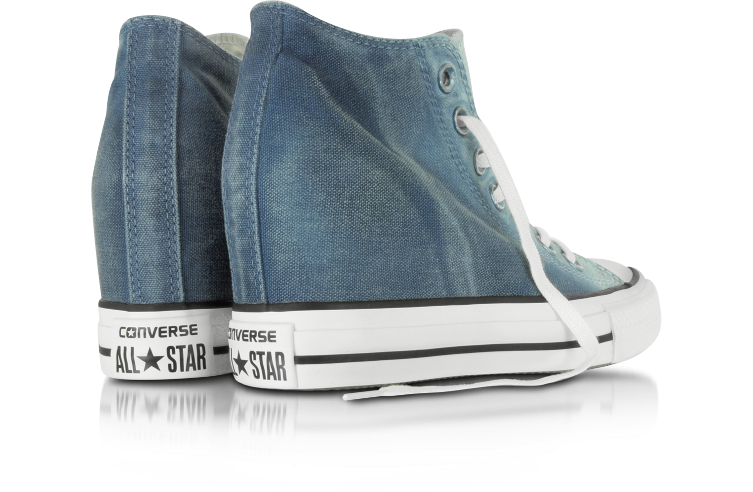 Ctas Lux Mid Sneaker con Zeppa in Denim Blue Converse Limited Edition 7.5  (38.5 EU) su FORZIERI