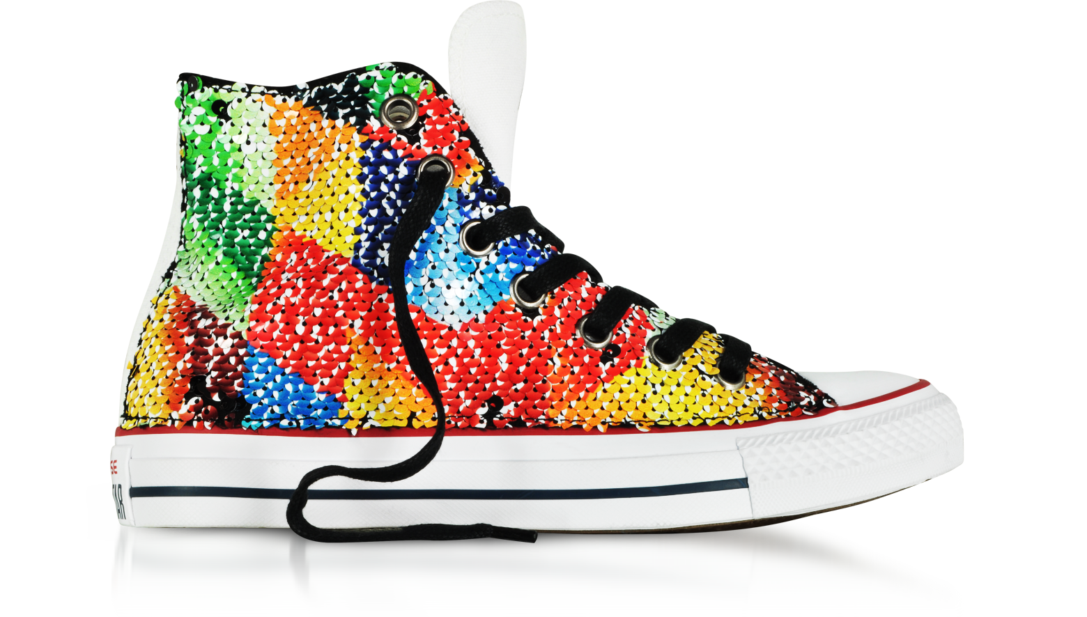Chuck Taylor All Star High Sneakers LTD in Canvas Nera con Paillettes  Multicolor Converse Limited Edition 7.5 (38 EU) su FORZIERI