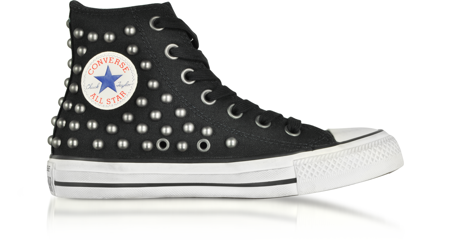 Chuck Taylor All Star High Sneakers in Canvas Nero con Borchie All-Over Converse  Limited Edition 8 (39 EU) su FORZIERI
