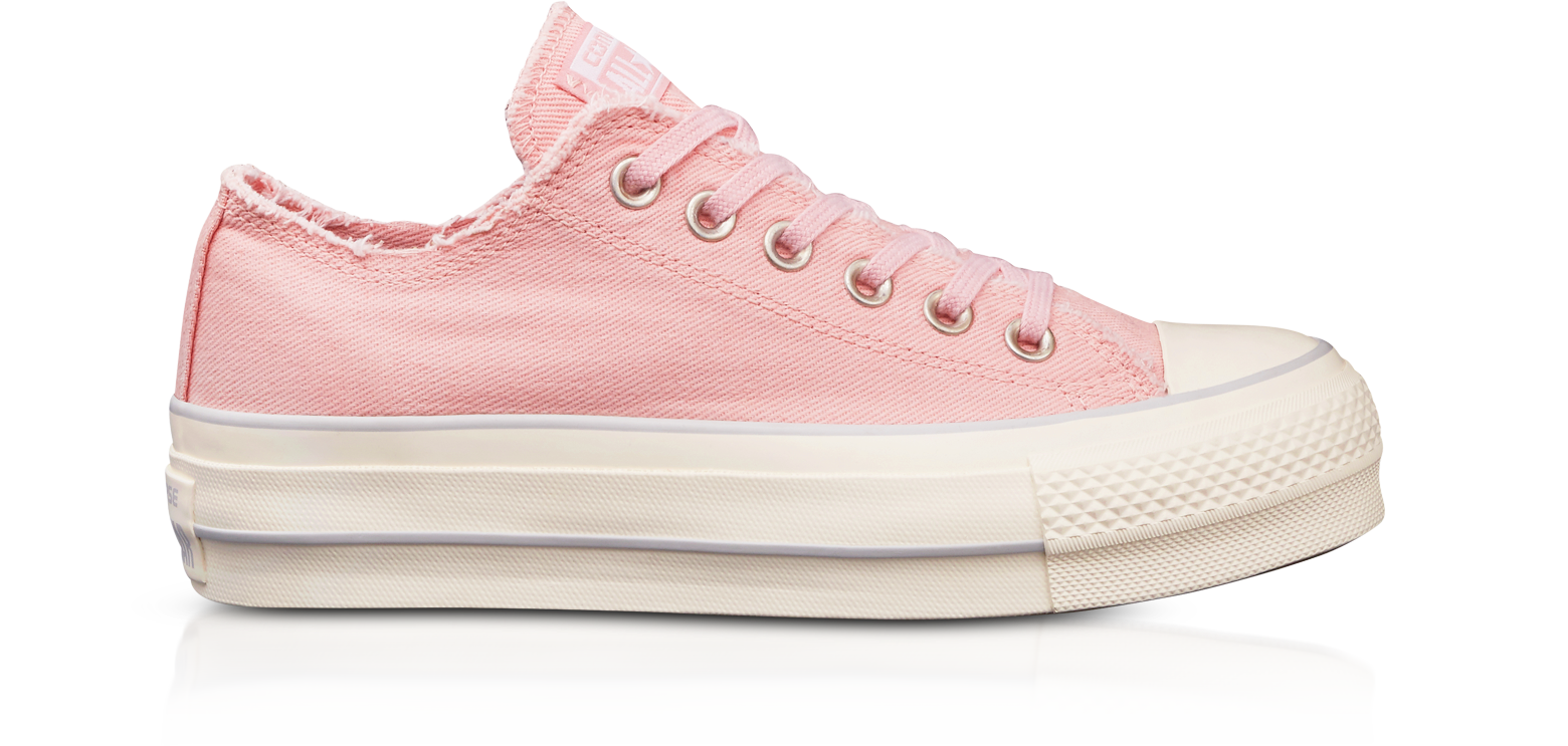 Converse Limited Edition Chuck Taylor All Star High Blossom Pink Textured  Canvas Flatform Sneakers 6.5 WOMENS US | 4.5 UK | 37 EU at FORZIERI