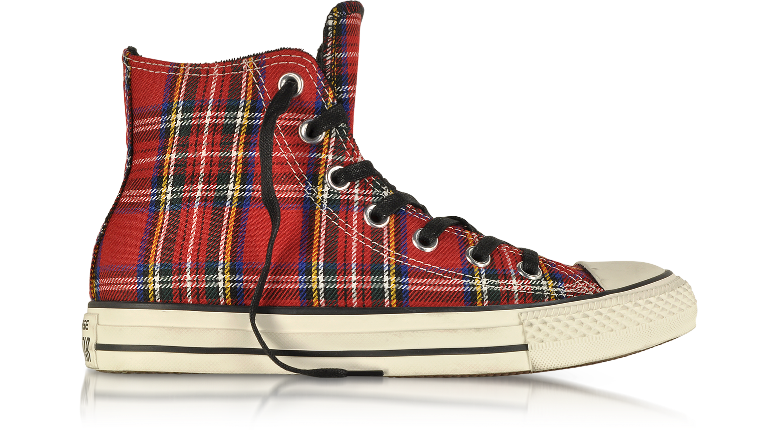 All Star HI Sneaker in Tessuto Tartan Rosso Converse Limited Edition 9.5  (43 EU) su FORZIERI