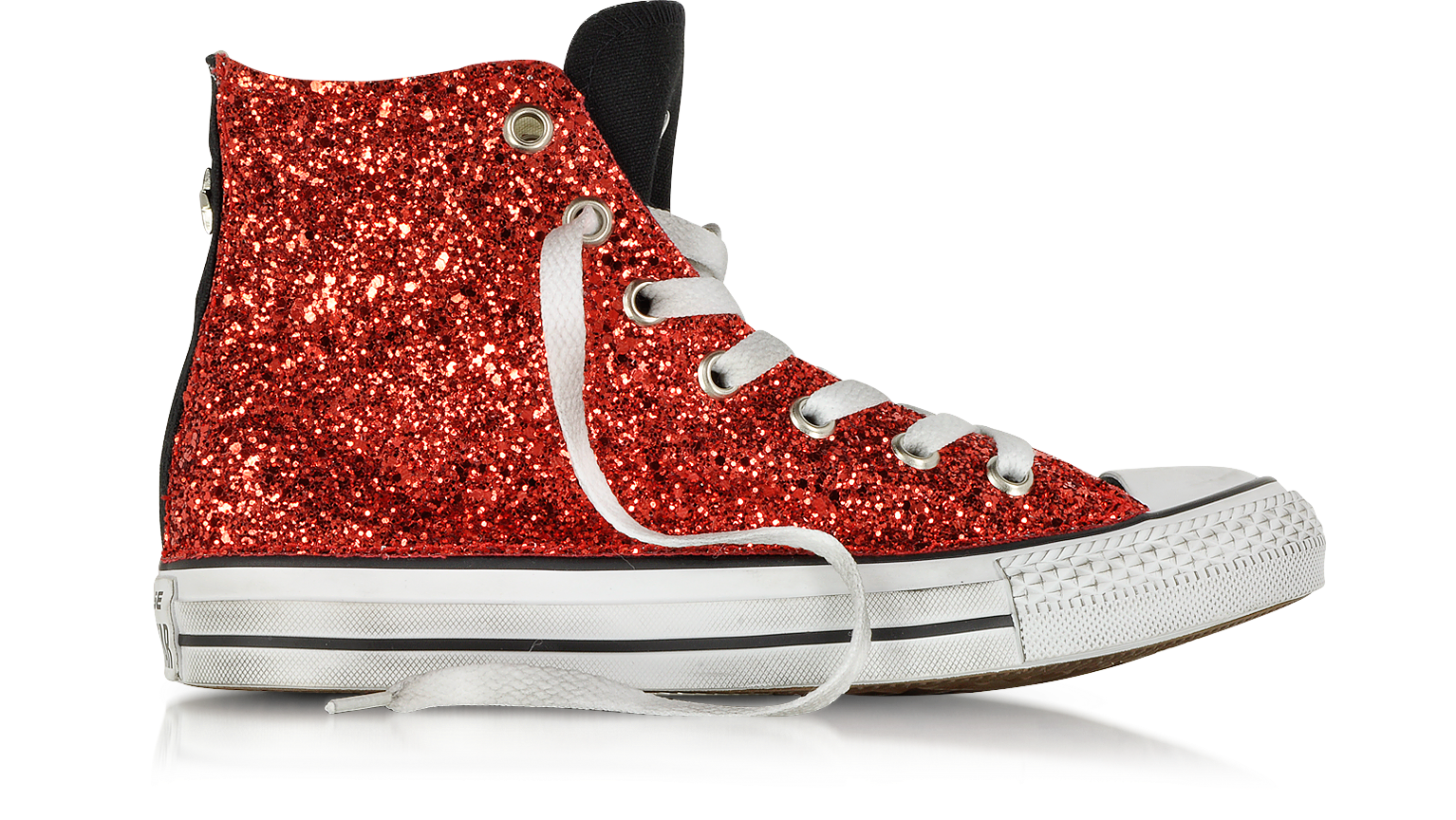 sparkle red converse