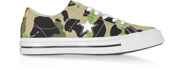 One Star Sneakers Low Top in Canvas Archive Prints Remix  - Converse Limited Edition