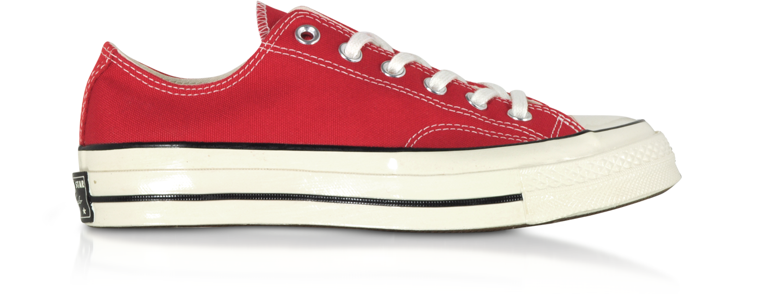 Converse Limited Edition 8 (41.5 EU) Red Chuck 70 w/ Vintage Canvas Low Top  - FORZIERI