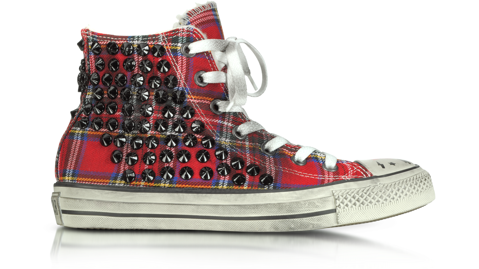 converse ecossaise rouge