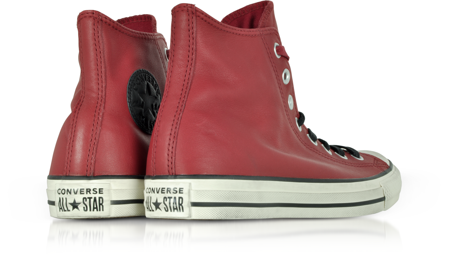 Chuck Taylor All Star High Flatform Sneakers in Pelle Rossa Converse  Limited Edition 7.5 (41 EU) su FORZIERI