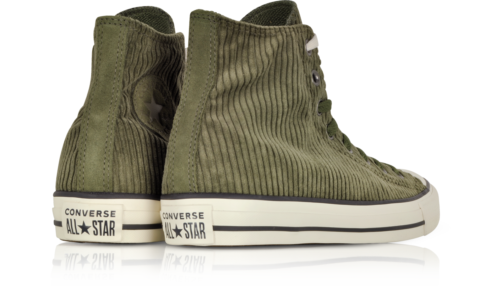 Sneakers Chuck Taylor All Star Hi Uomo in Velluto Military Green Converse  Limited Edition 10 (44 EU) su FORZIERI