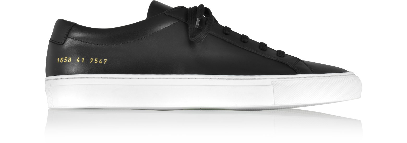 common projects black sneakers