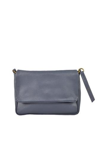 Emilio Pucci Blue Silk and Leather Top Handle Shoulder Bag at FORZIERI