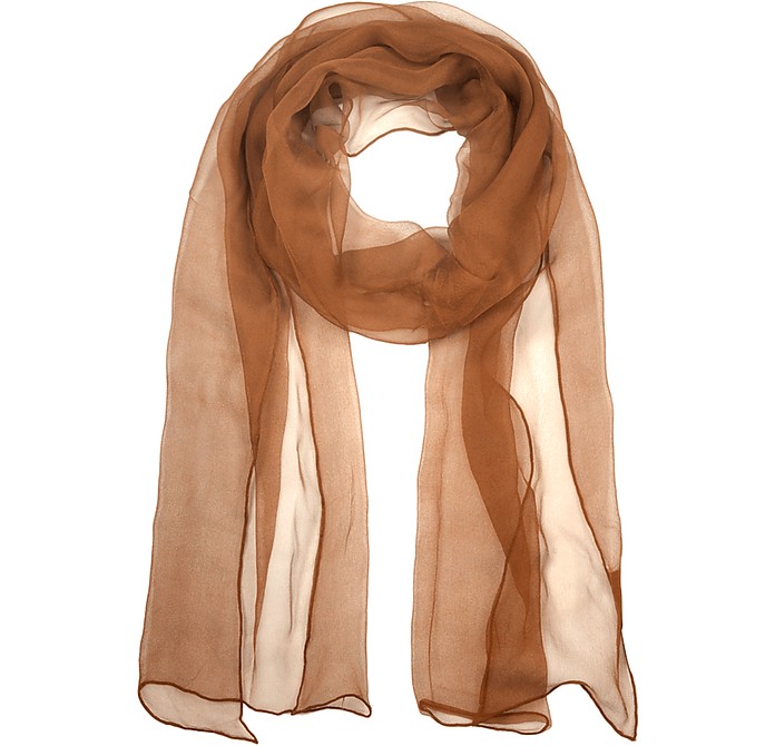 Solid Crepe Silk Scarf - Coveri Collection