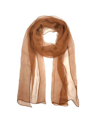 Twinset modal scarf with all-over logo for women Fuchsia/Camel
