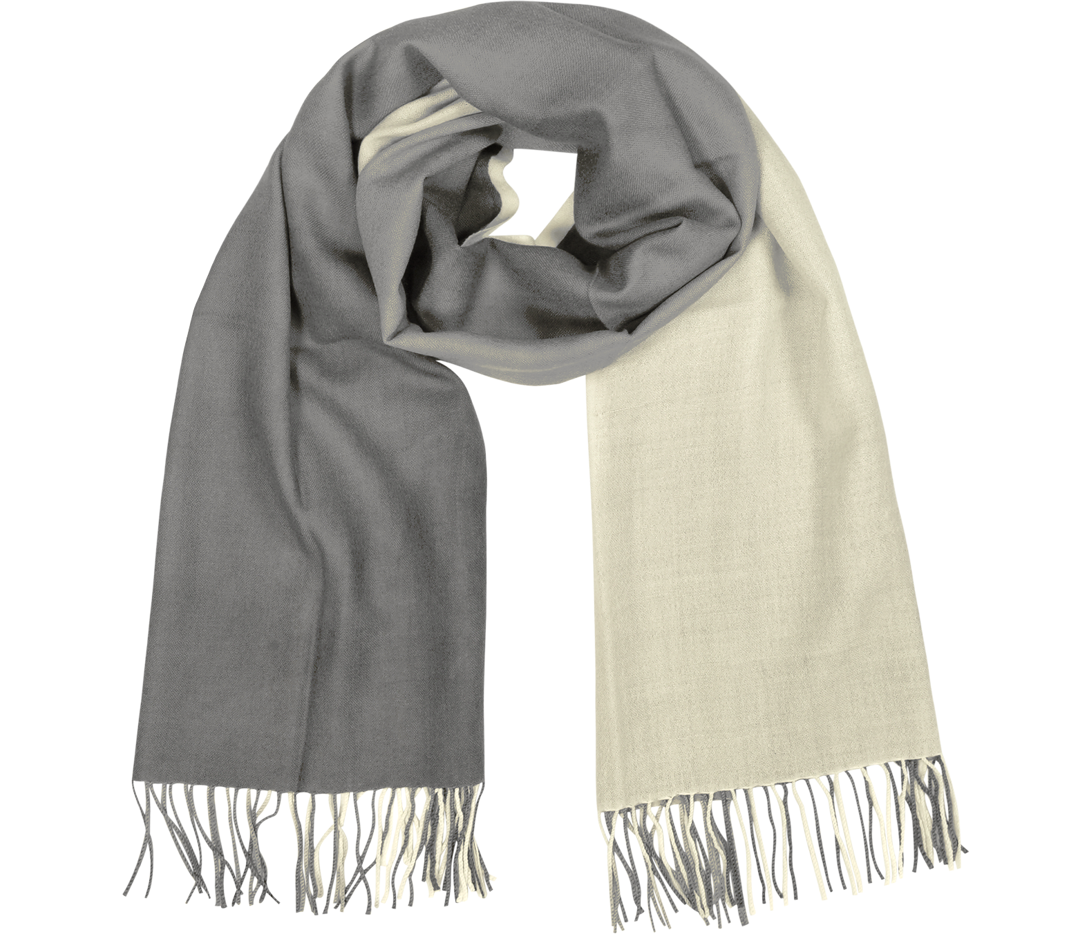 Coveri Collection Brown Two Tone Wool And Cashmere Wrap at FORZIERI