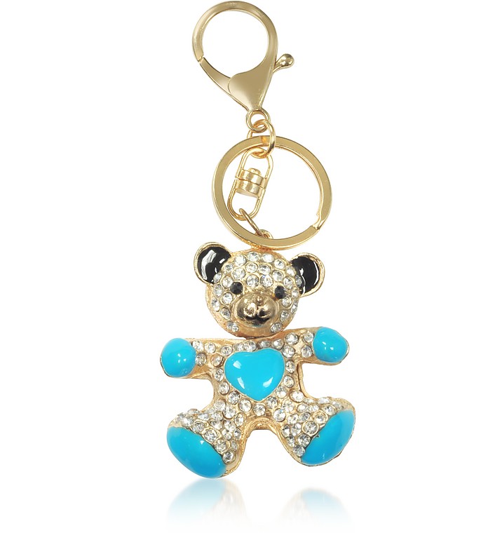 Golden Crystal Teddy Bear Key-Chain - Coveri Collection