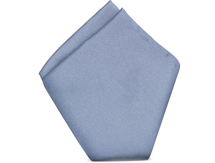 Light Blue  Satin Silk 27x27 cm Pocket Square - Coveri Collection