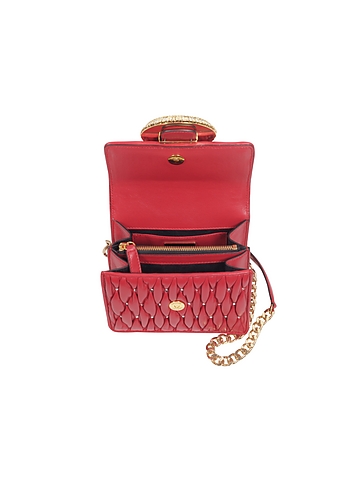 Gio Small Nappa Leather & Crystal Handbag展示图