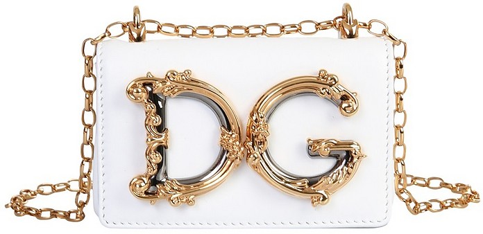 White Micro Girls Crossbody Bag - Dolce & Gabbana