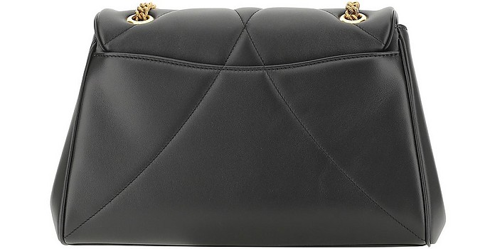 Black Nappa Leather Devotion Shoulder Bag