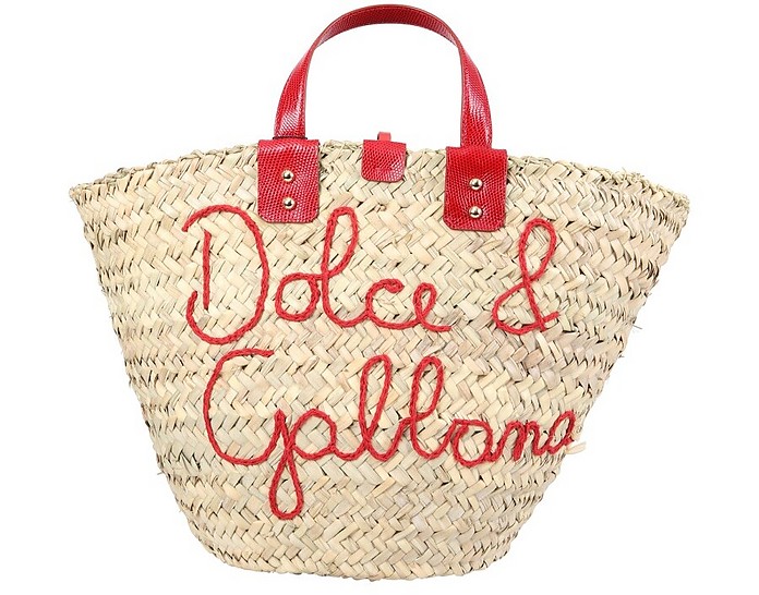 Kendra Straw Bucket Bag - Dolce & Gabbana