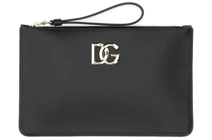 Leather Clutch Bag - Dolce & Gabbana