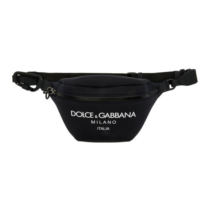 Dolce \u0026 Gabbana Black Waist Pouch at 