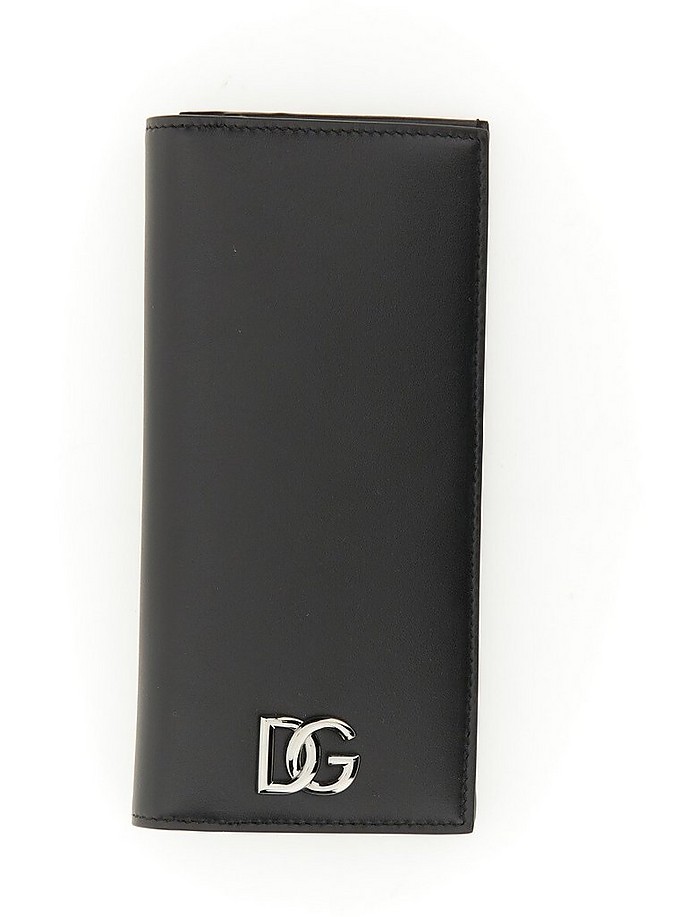 Vertical Leather Wallet - Dolce & Gabbana