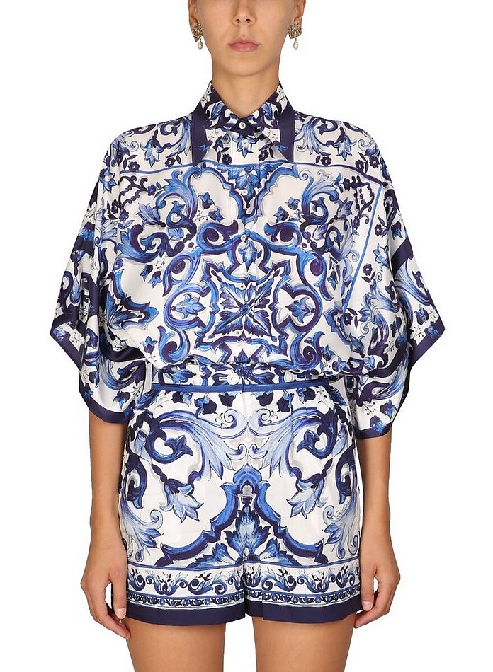 Majolica Print Mix Shirt - Dolce & Gabbana