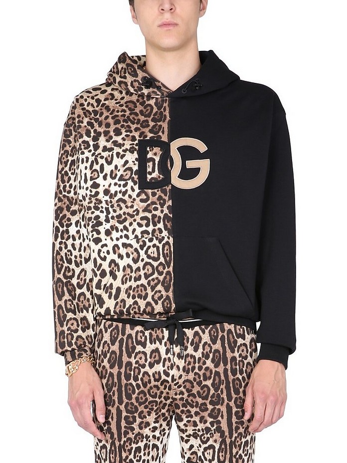Patchwork Leopard Sweatshirt - Dolce & Gabbana