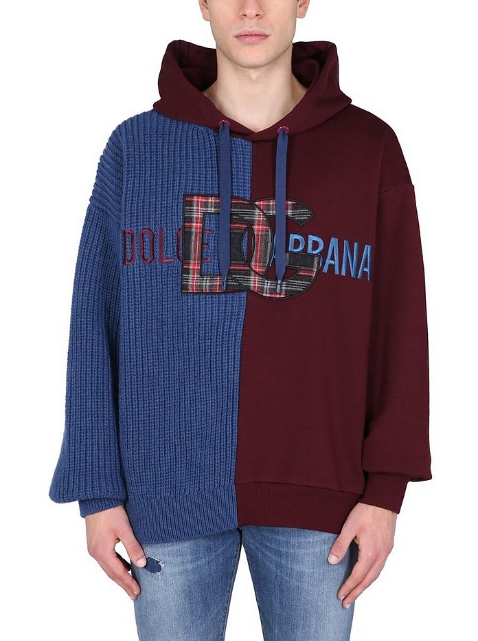 Sweatshirt With Logo Patch - Dolce & Gabbana