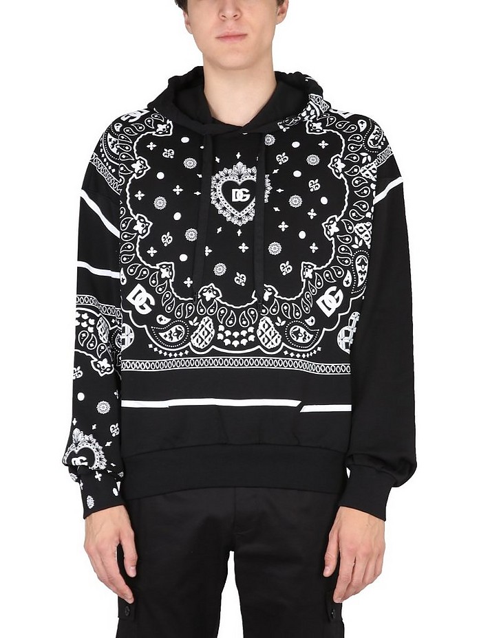 Sweatshirt With Bandana Print - Dolce & Gabbana
