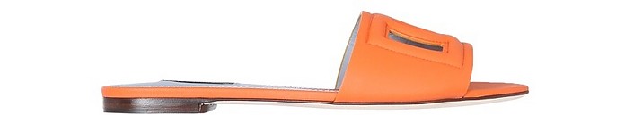 Slide Sandals With Logo - Dolce & Gabbana