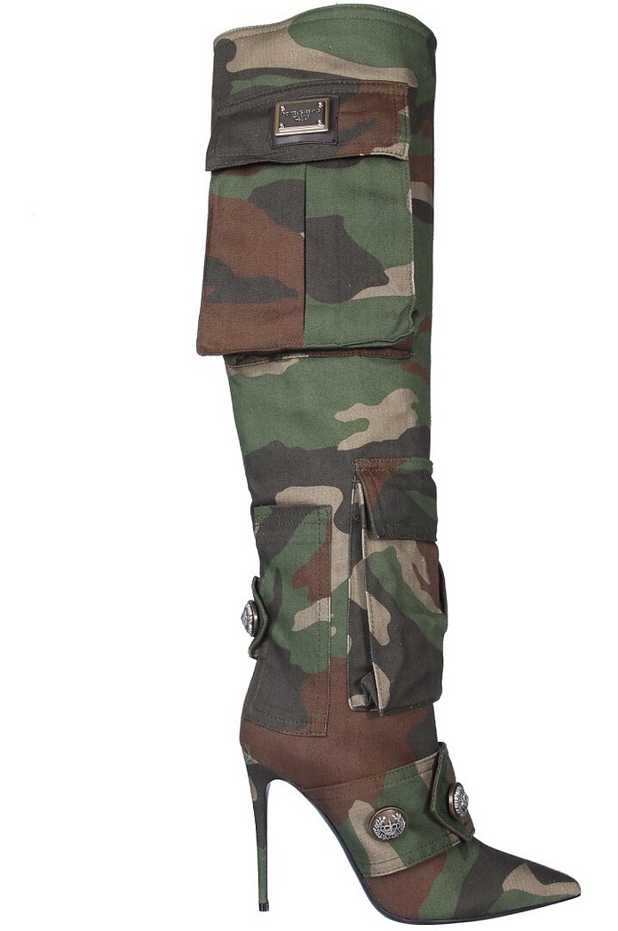 Camouflage Patchwork Boot - Dolce & Gabbana