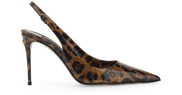 Sling Back With Print - Dolce & Gabbana