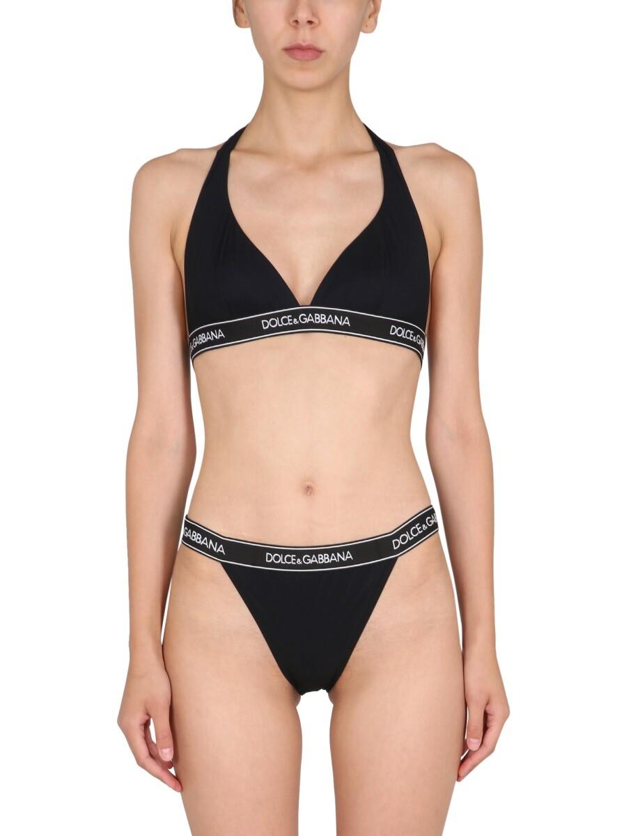 Dolce & Gabbana Bikini Swimsuit With Logo Band 3 at FORZIERI