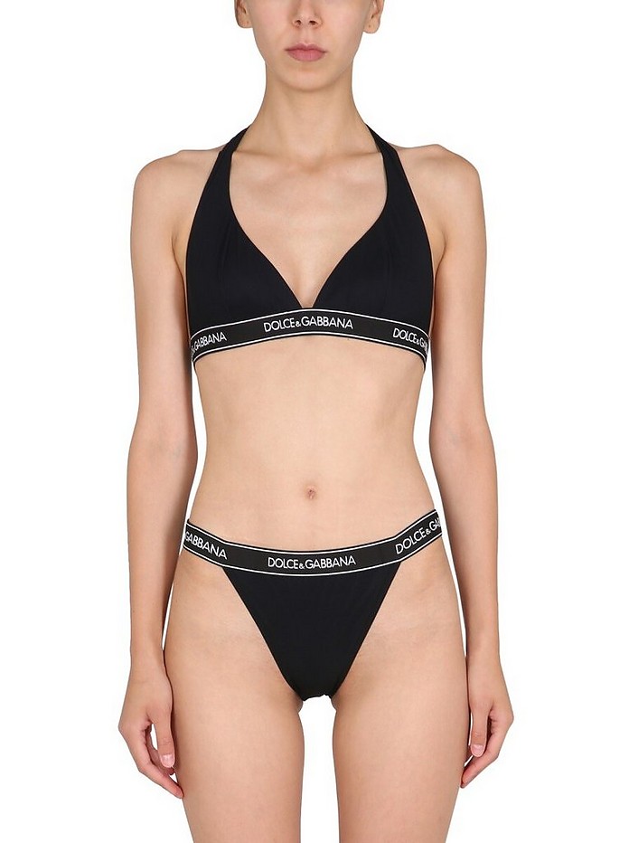 Dolce & Gabbana Bikini Swimsuit With Logo Band 2 at FORZIERI