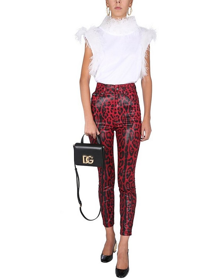Pants With Animal Print - Dolce & Gabbana