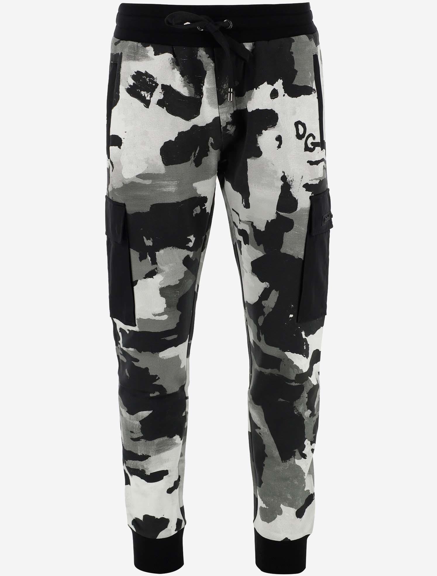 Dolce & Gabbana Camouflage Printed Cotton Men's Tracksuit Pants 48 at  FORZIERI