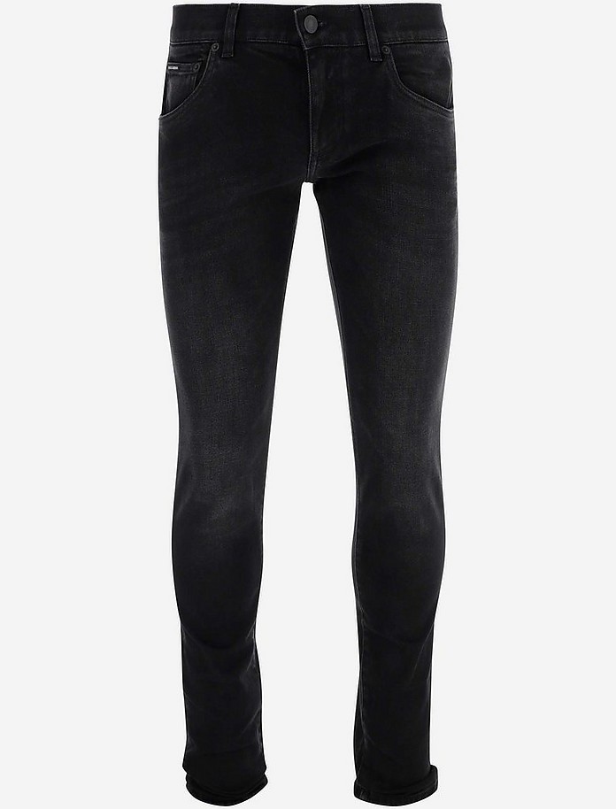 Black Skinny Stretch Men's Jeans - Dolce & Gabbana