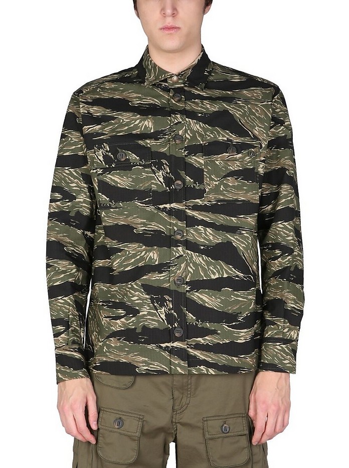 Camouflage Print Shirt Jacket - Dolce & Gabbana